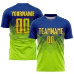 Camiseta de fútbol personalizada de sublimación neón, color verde y naranja. Camiseta de fútbol personalizada de sublimación neón, color verde y naranja.